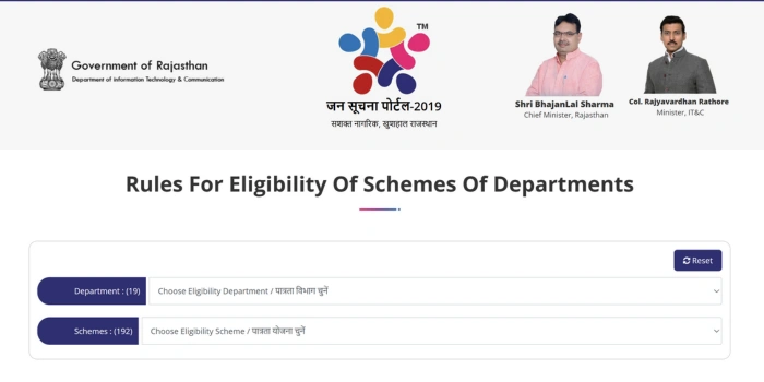 योजनाओं की पात्रता Click here for Scheme Eligibility