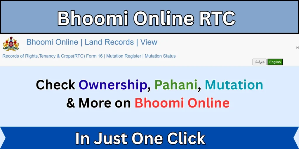 Bhoomi Online RTC